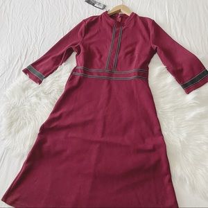 NEW • Maroon Midi Dress